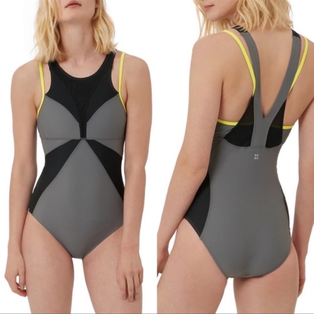 EUC Sweaty Betty Free Dive One Piece Swimsuit